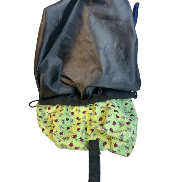 Longaberger Homestead Exclusive Green Gathering Lady Bug Fabric Bag Backpack - Picture 3 of 10